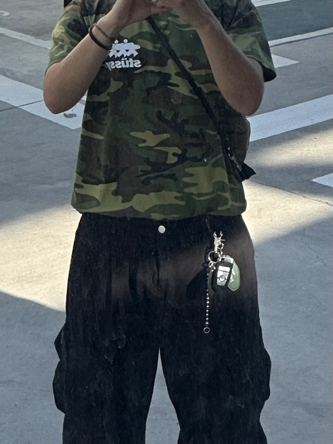 SIMON MADE ACC-2403 珠鍊 皮牌 鑰匙圈