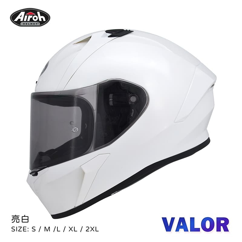 AIROH VALOR 素色 亮白 全罩 亞版