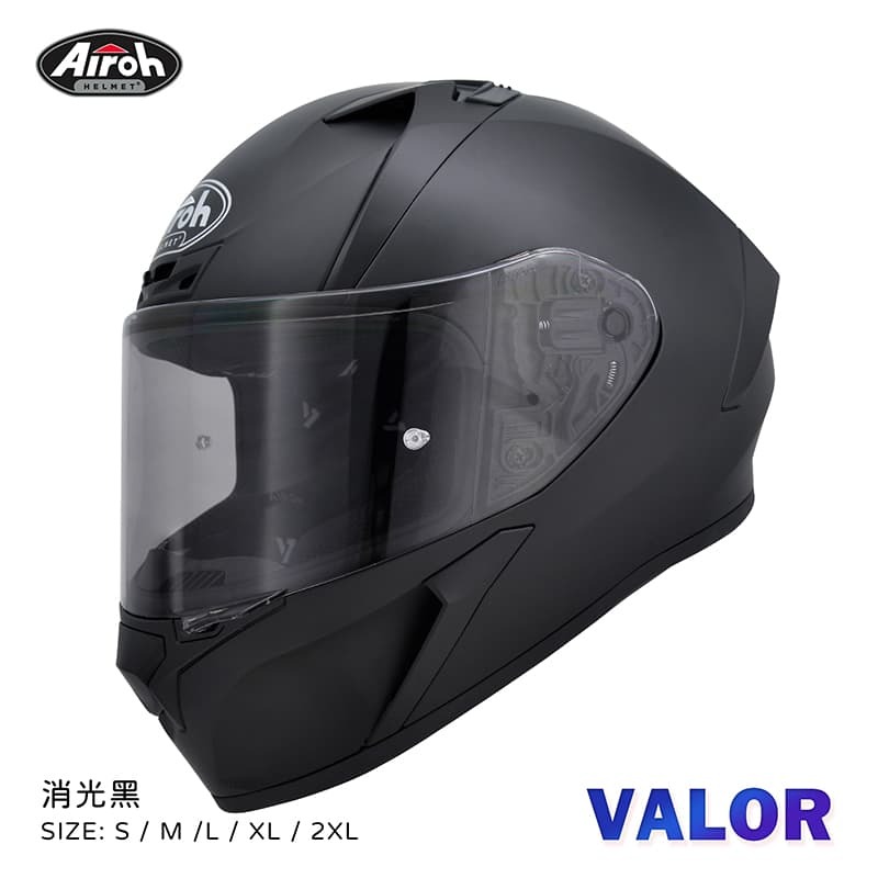 AIROH VALOR 素色 消光黑 全罩 亞版