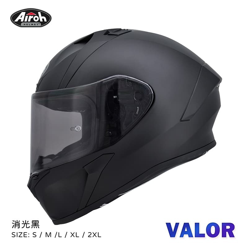AIROH VALOR 素色 消光黑 全罩 亞版