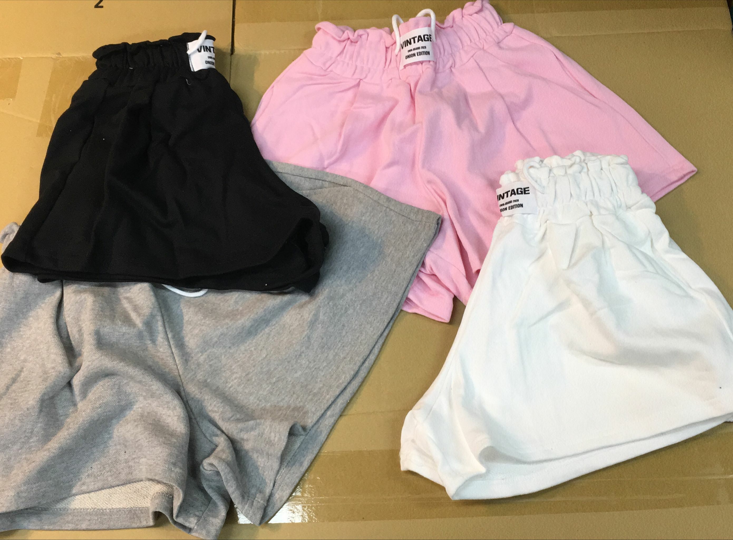 現貨 棉質橡筋腰短褲（此為清貨價貨品不設退換） (AT10732)