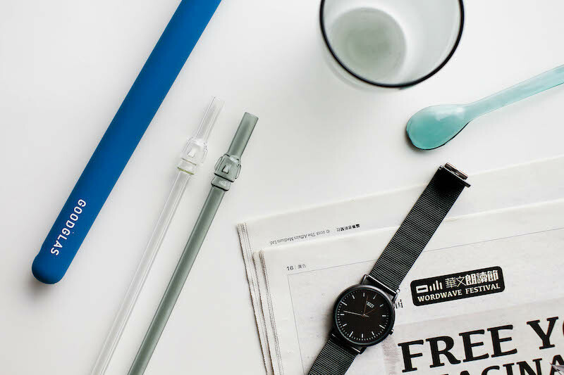 好玻摩艾造型環保玻璃吸管