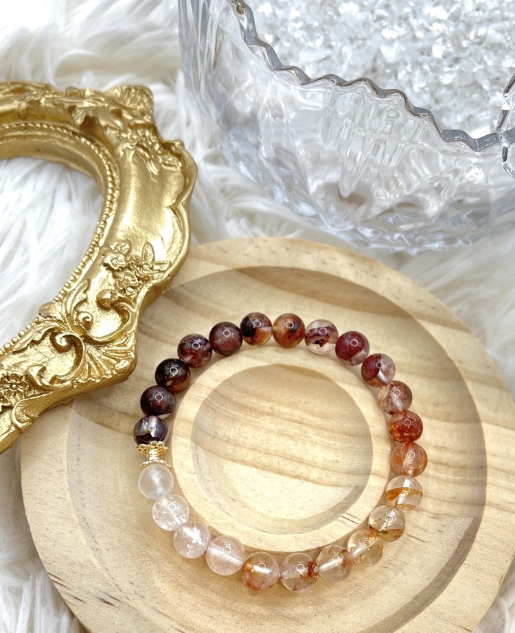 C003-漸層膠花手鍊6mm【預購】