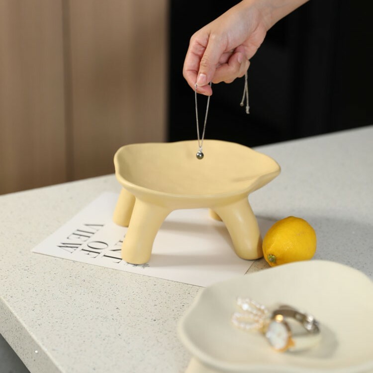 《4906》奶油ins飾品收納盤