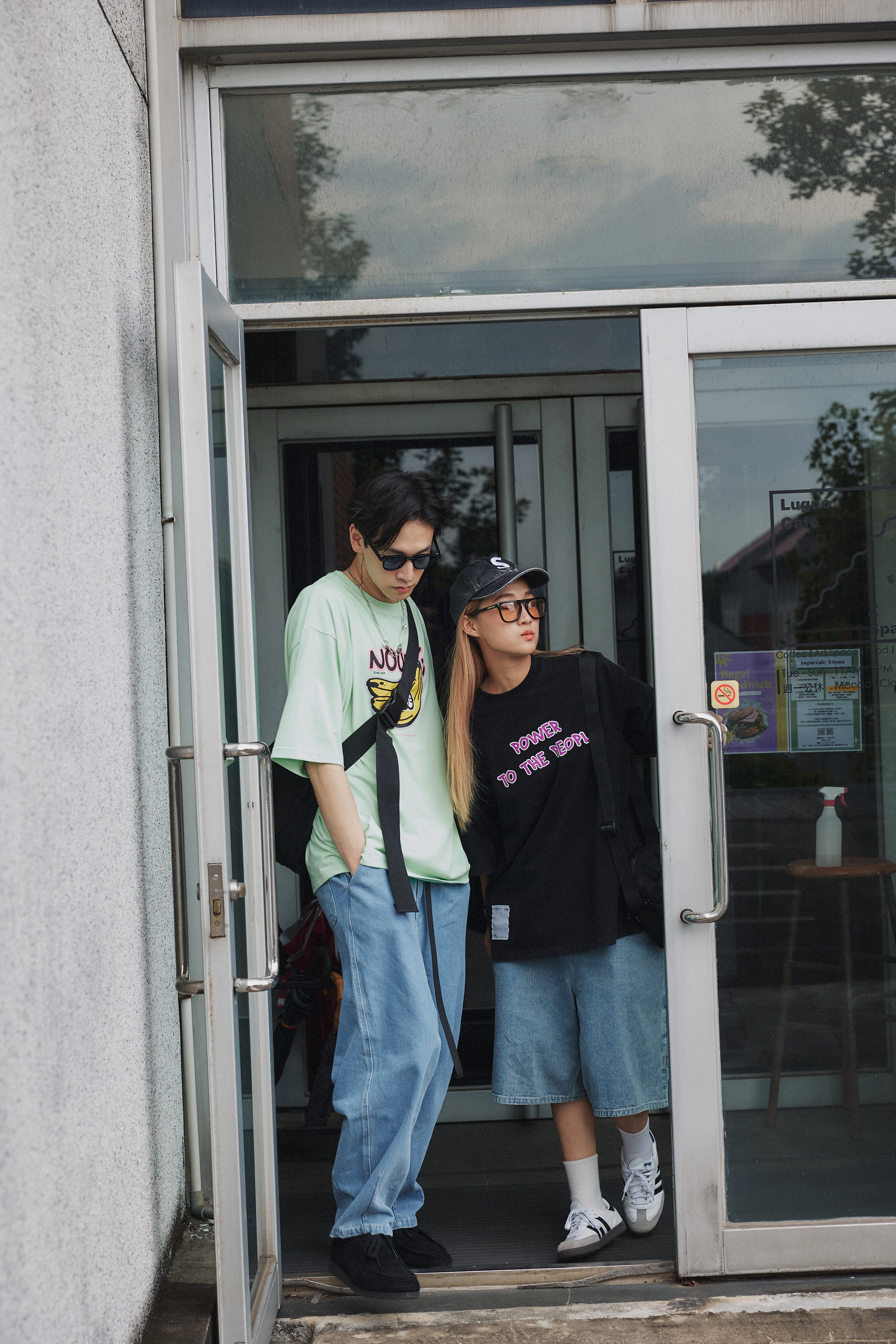 <線上SALE❤️‍🔥>NOONE - 經典款繫帶牛仔褲