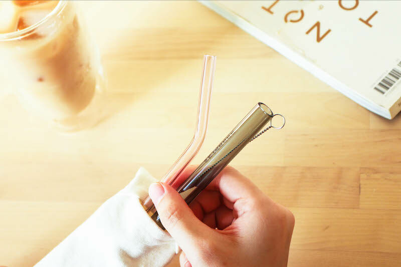 好玻 GOODGLAS | 玻璃吸管組-粉&黑