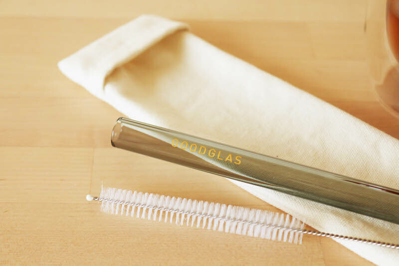 好玻 GOODGLAS | 玻璃吸管組-粉&黑