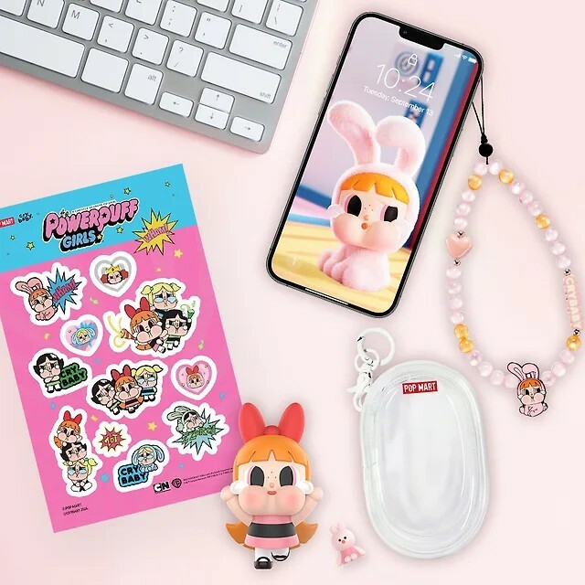 【預購】POP MART 泡泡馬特 CryBaby X 飛天小女警 盲盒 手鍊 溜娃包 貼紙 限量販售