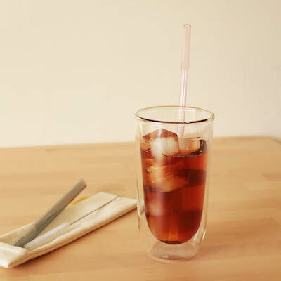 好玻 GOODGLAS | 玻璃吸管組-粉&黑