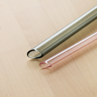 好玻 GOODGLAS | 玻璃吸管組-粉&黑