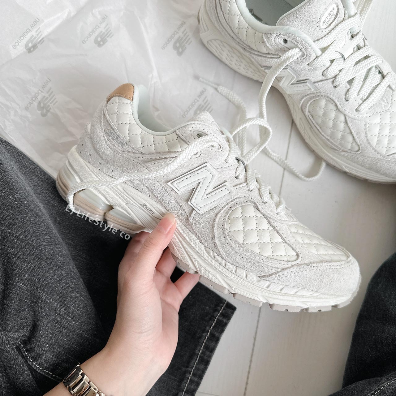 NEW BALANCE 2002R NB 小香風 菱格紋 奶杏焦糖 米白 杏色 泰奶色 灰色 男鞋 M2002RPD / 現貨