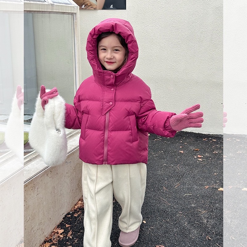 花苞帽短版鴨絨外套