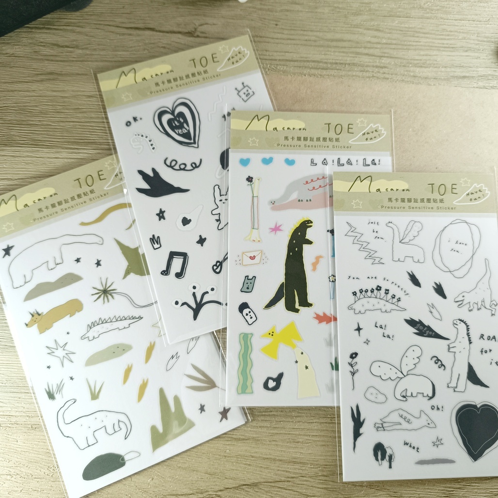 馬卡龍腳趾．轉印貼紙 2024年新款 共四款