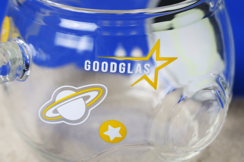 好玻太空人變色單層把手杯玻璃杯