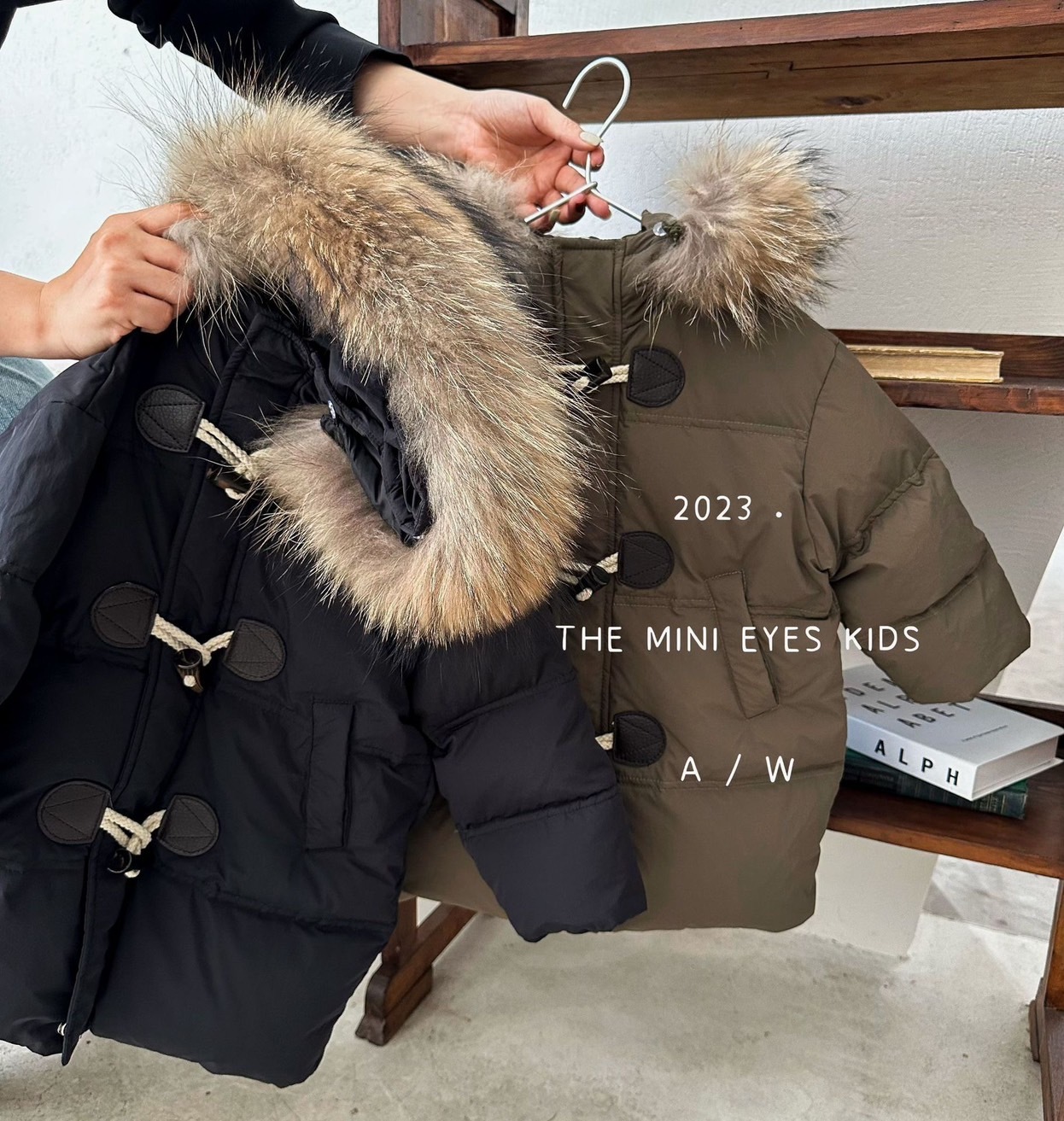 男女寶都可以牛角羽絨外套