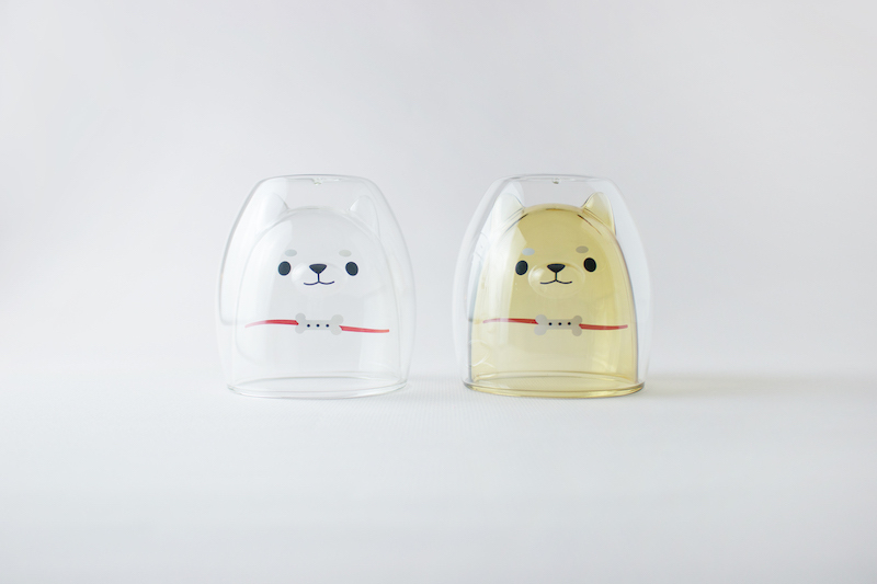 好玻柴犬雙層玻璃杯