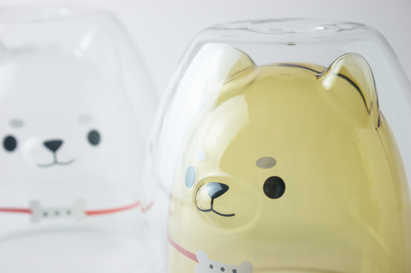 好玻柴犬雙層玻璃杯