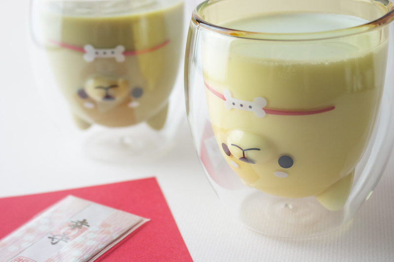 好玻柴犬雙層玻璃杯