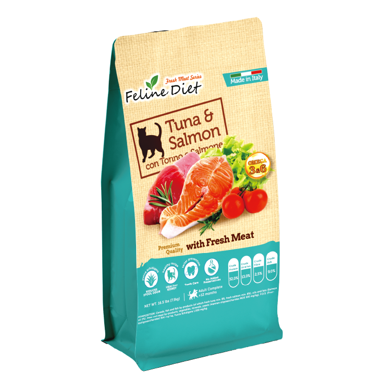 Feline Diet⎜鮮三文魚伴吞拿魚配方貓乾糧 7.5kg (FD-02)