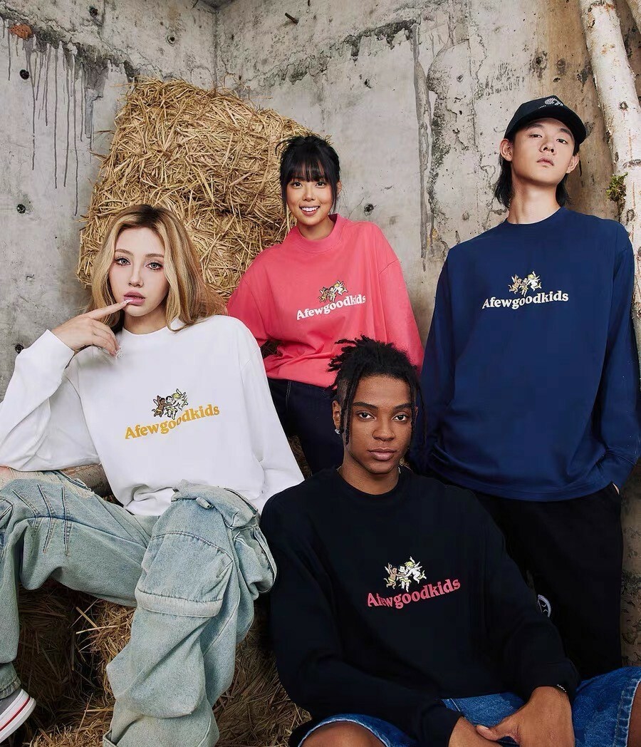 AFGK 美式天使撞色 長T A FEW GOOD KIDS