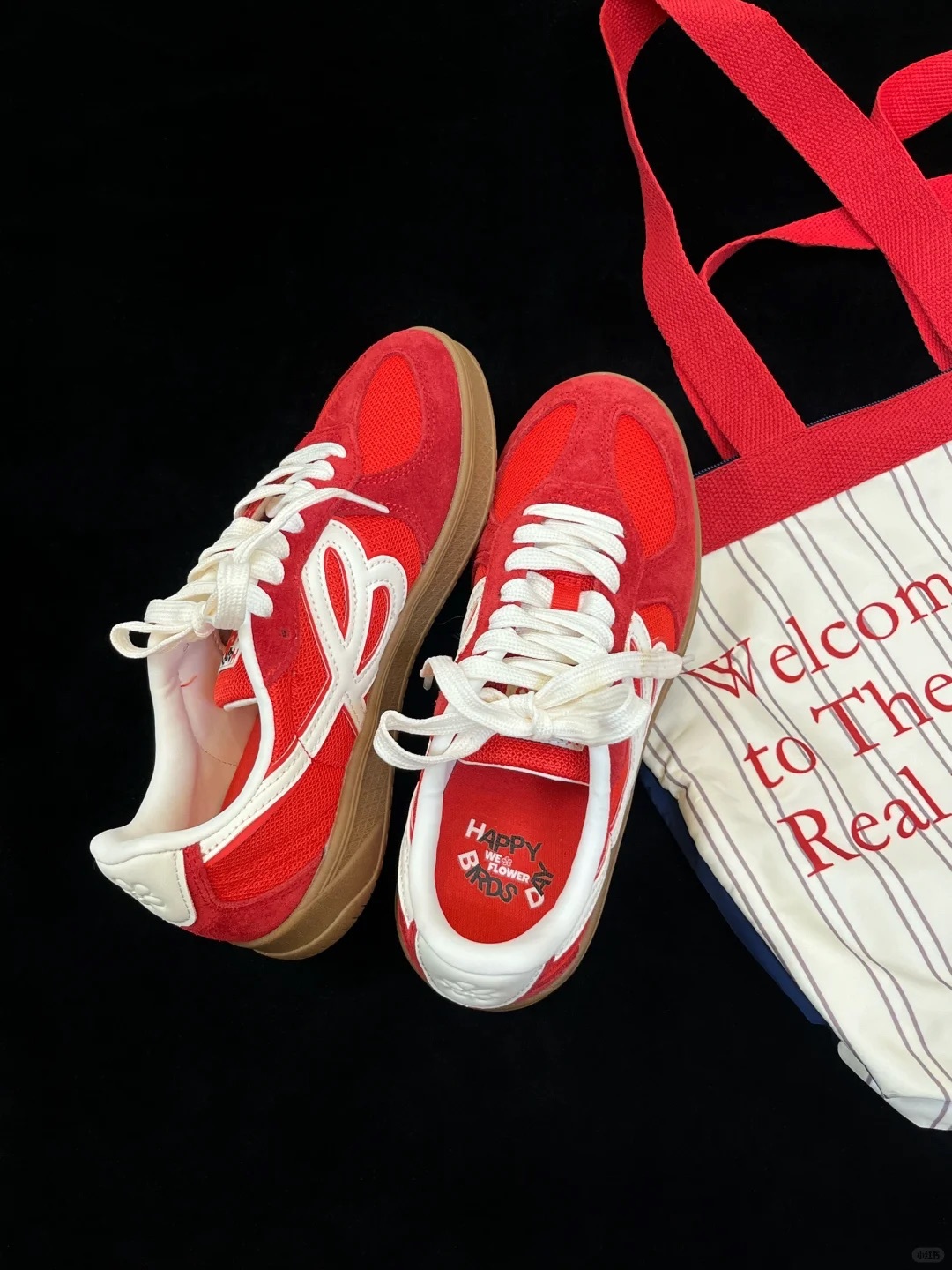 HBD X WE FLOWER 小花鞋 少年紅 焦糖底 金冬天 Winter同款 德訓鞋 男女鞋 / 預購