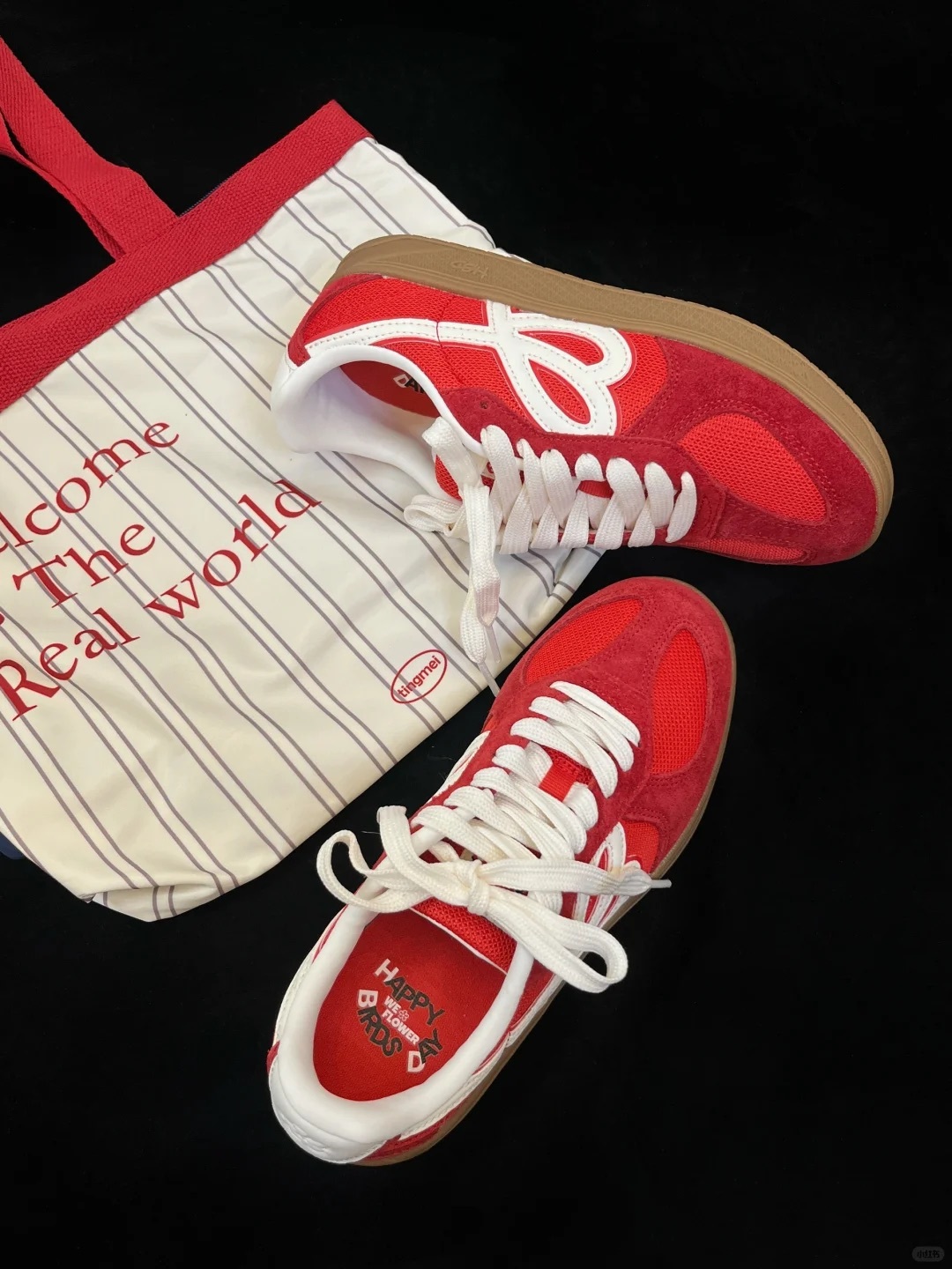 HBD X WE FLOWER 小花鞋 少年紅 焦糖底 金冬天 Winter同款 德訓鞋 男女鞋 / 預購