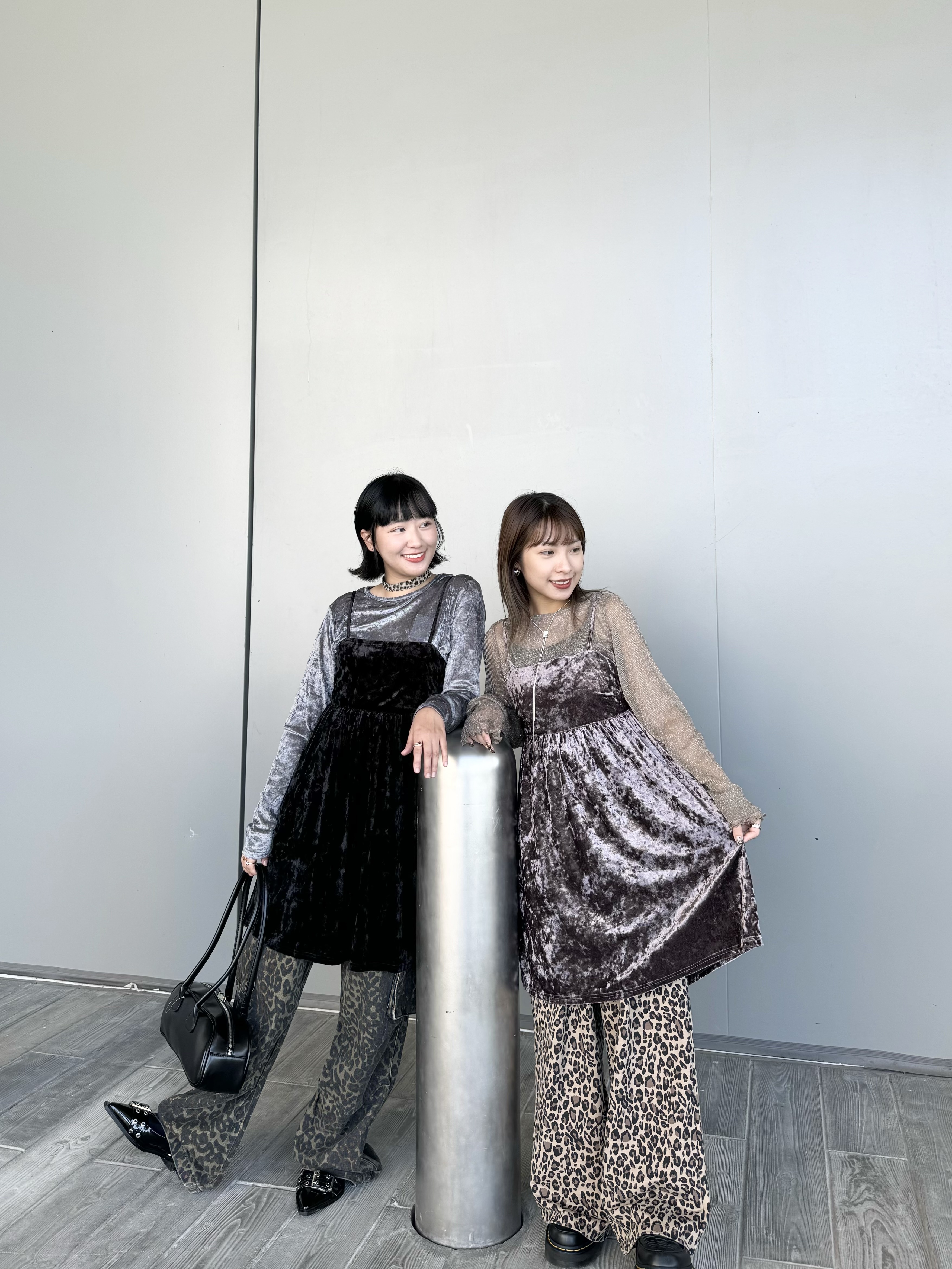 長版絲絨吊帶背心