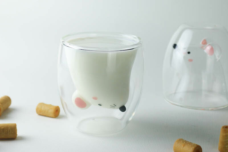 好玻老鼠雙層玻璃杯