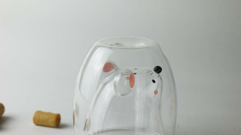 好玻老鼠雙層玻璃杯