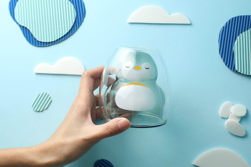 好玻企鵝雙層玻璃杯