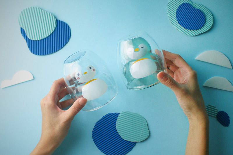 好玻企鵝雙層玻璃杯