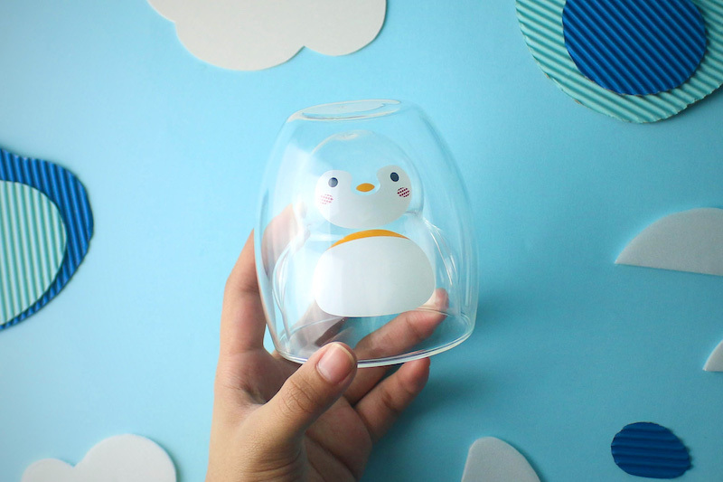 好玻企鵝雙層玻璃杯