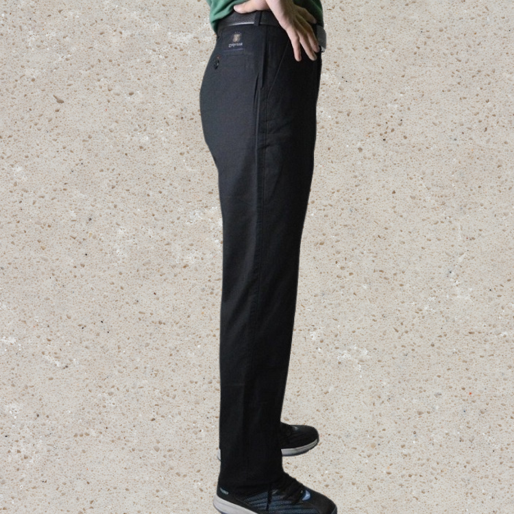 甄褲｜薄彈休閒褲｜中高腰中直筒・彈性薄款棉・YKK拉鍊（28~43 吋）免費改長