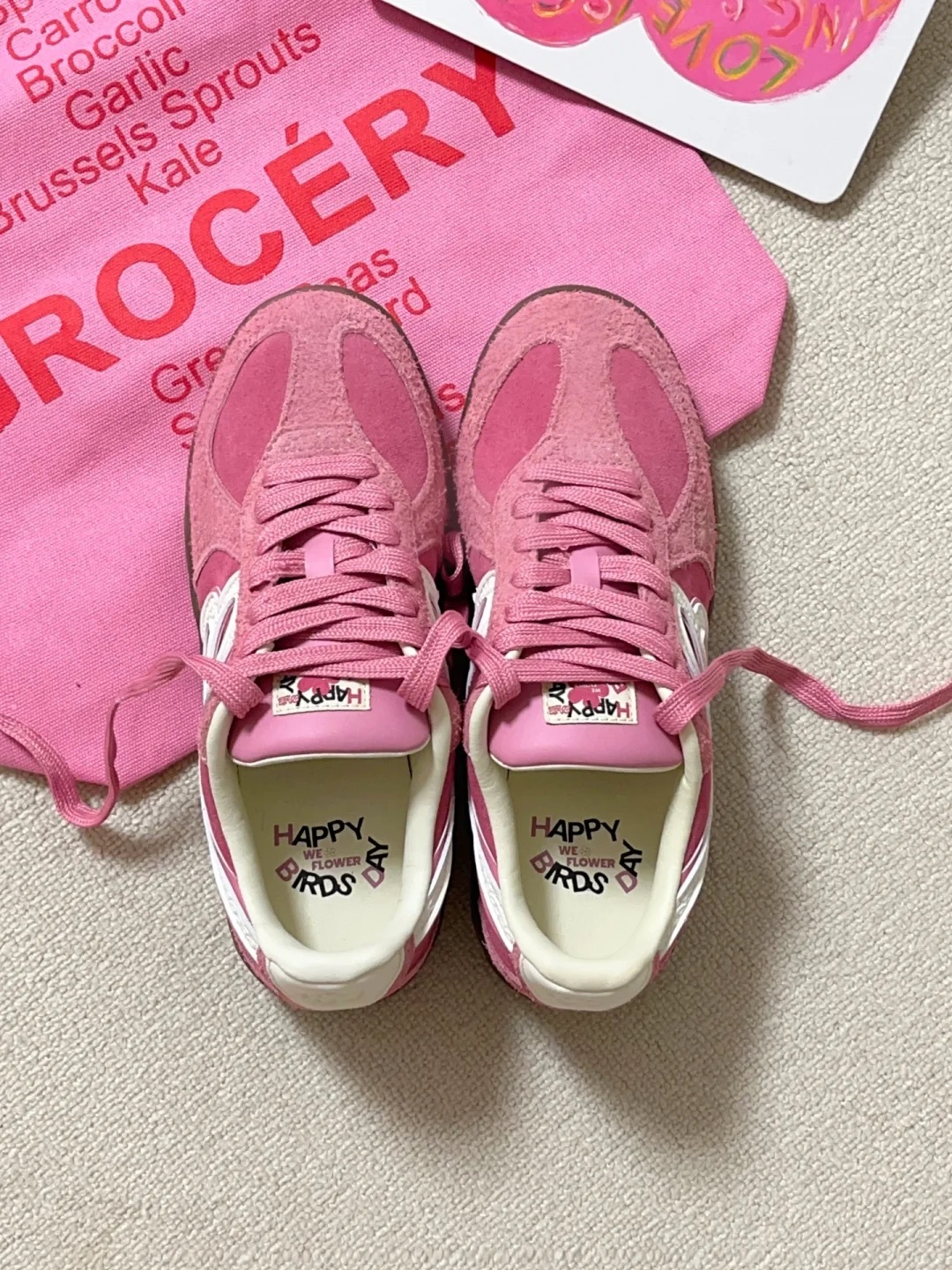 HBD X WE FLOWER 小花鞋 草莓粉 叛逆粉 焦糖底 金冬天 Winter同款 德訓鞋 男女鞋 / 預購