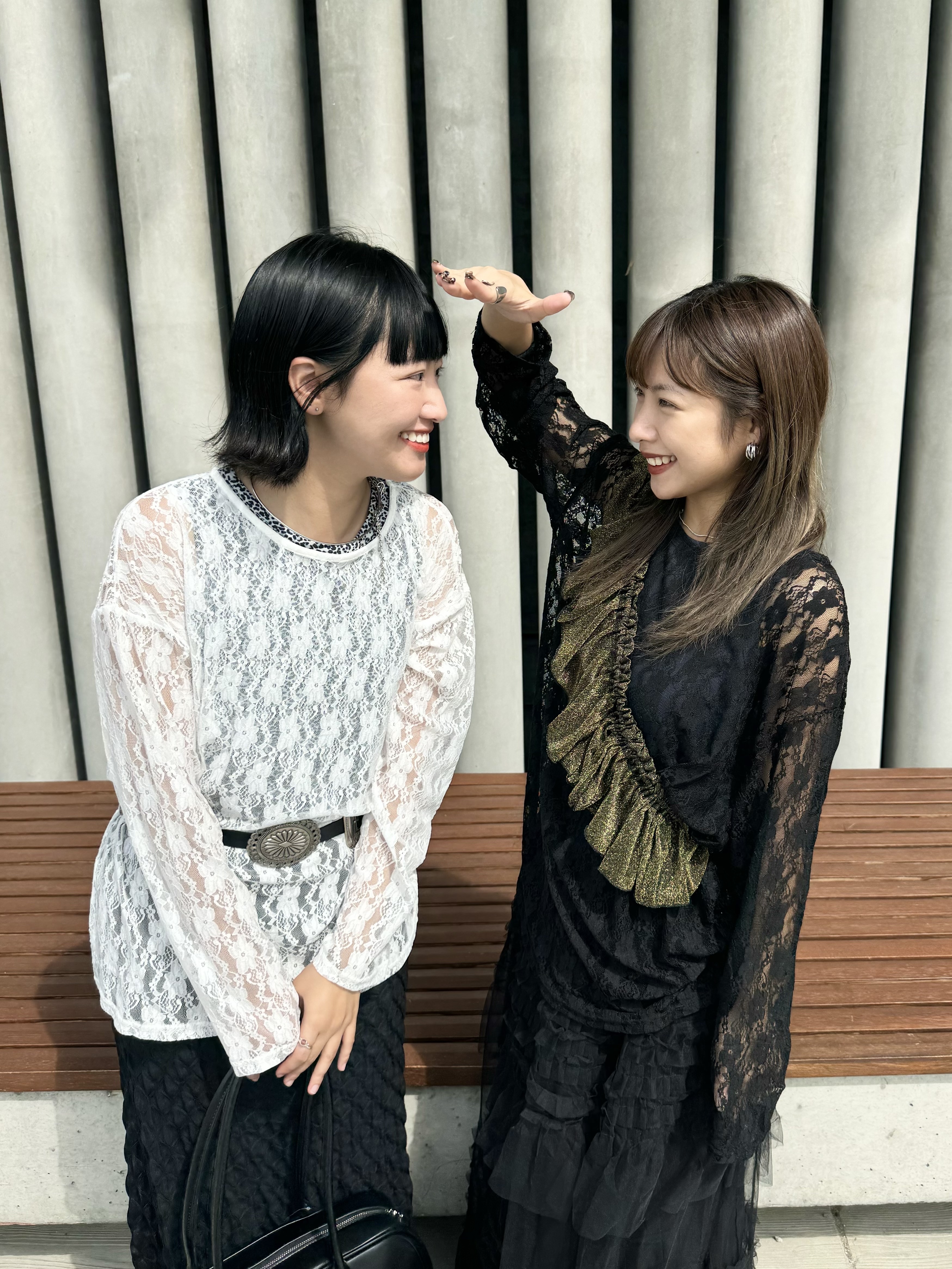 lace basic oversize top