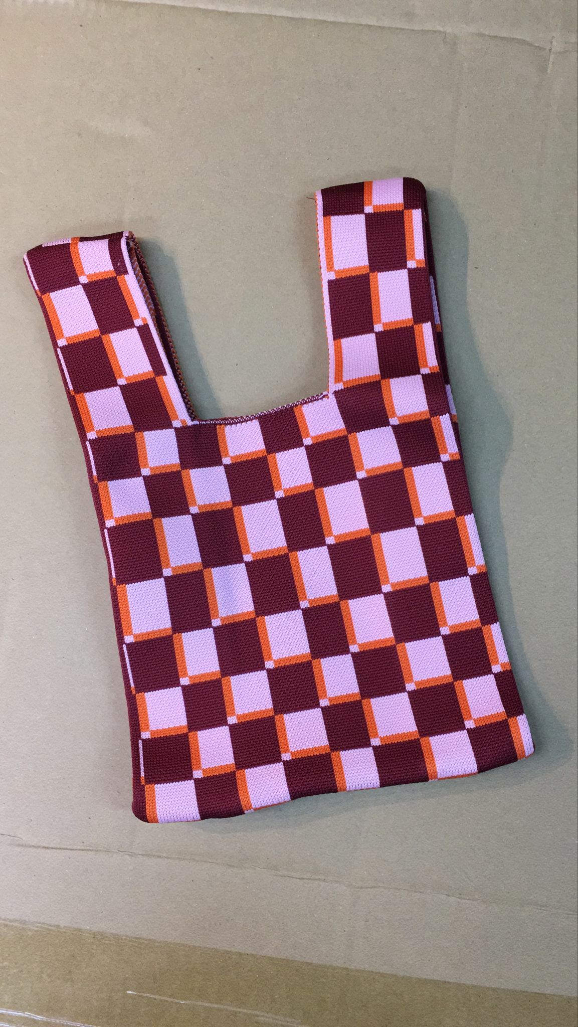 現貨 韓國格仔袋(AT10771)