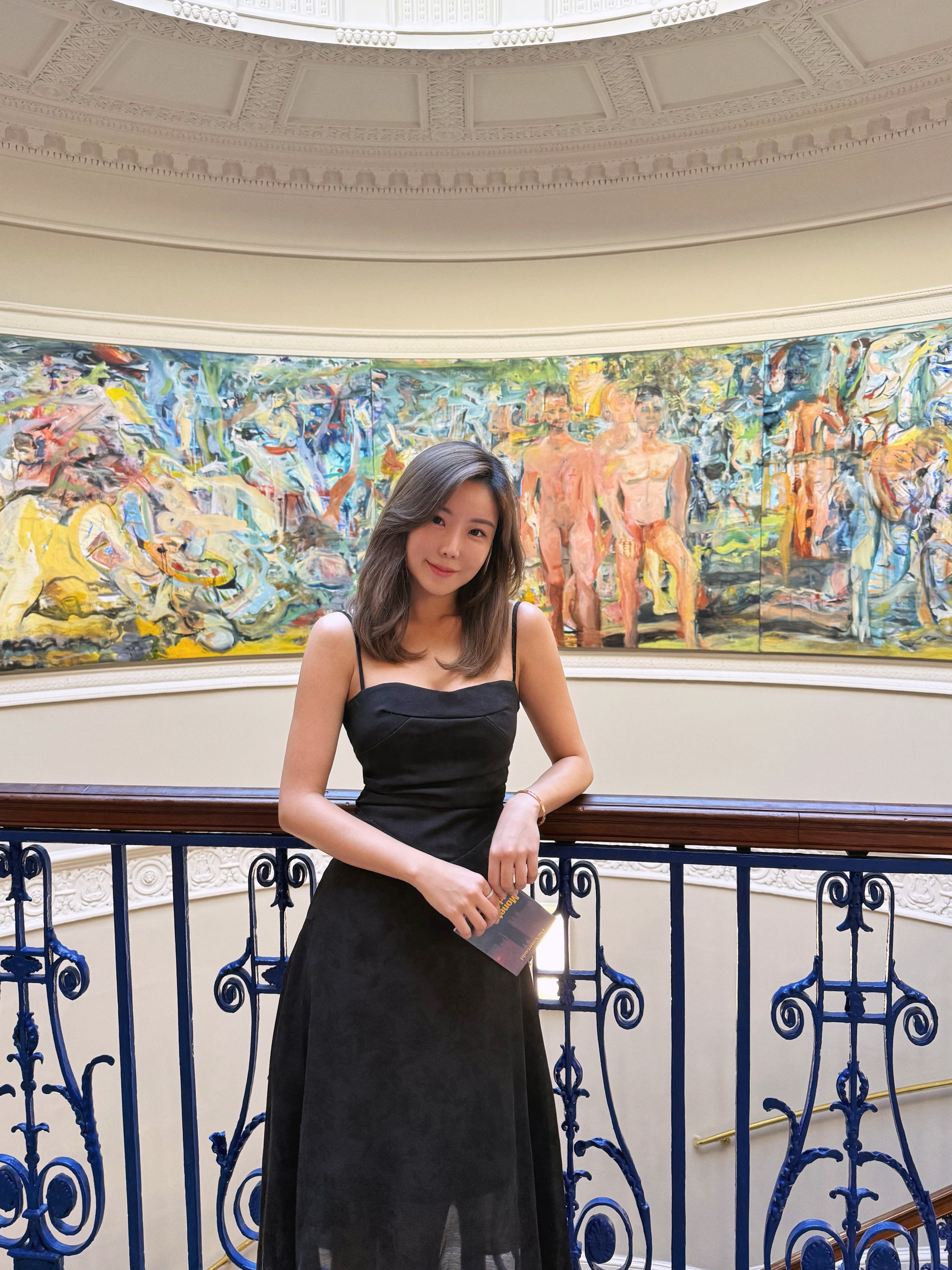 Melody 浪漫花紋細肩帶抓皺洋裝