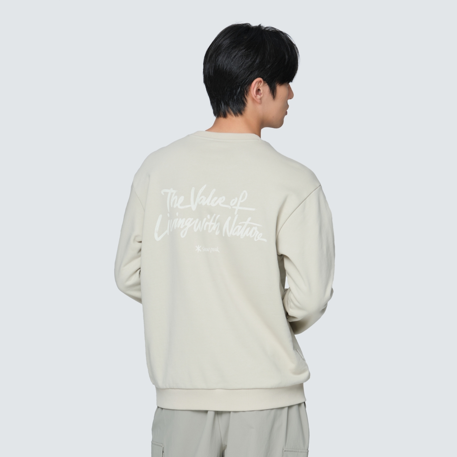 【現貨零碼折扣】snow peak Lettering Sweatshirt 藝術家聯名 字母大學T S24FUFHT66