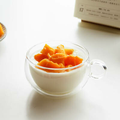 好玻寬口把手雙層玻璃杯