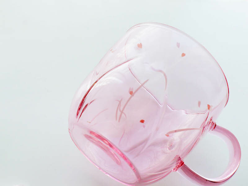 好玻櫻花單層玻璃杯