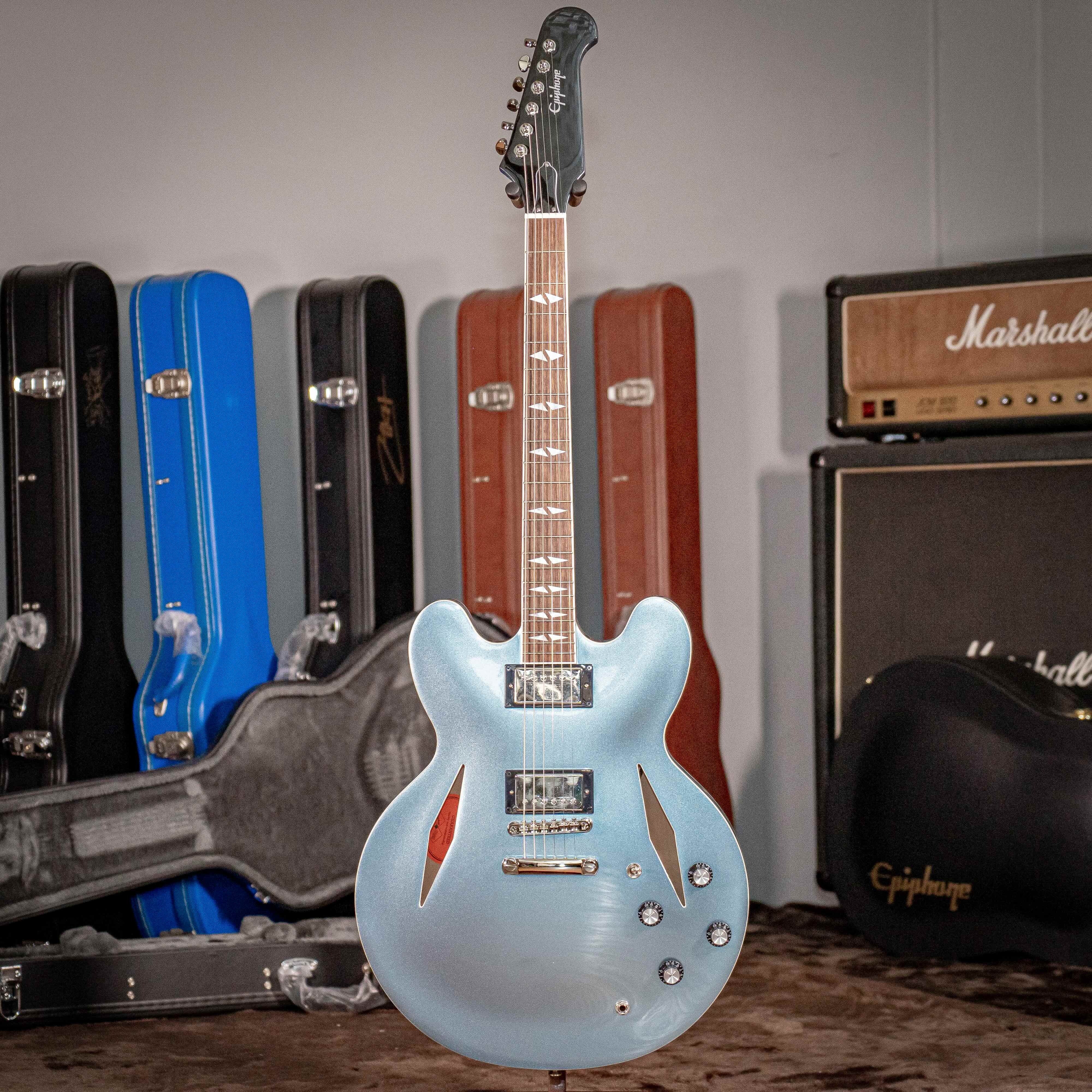 簽名款 Epiphone DG-335 Dave Grohl Pelham Blue 半空心 電吉他