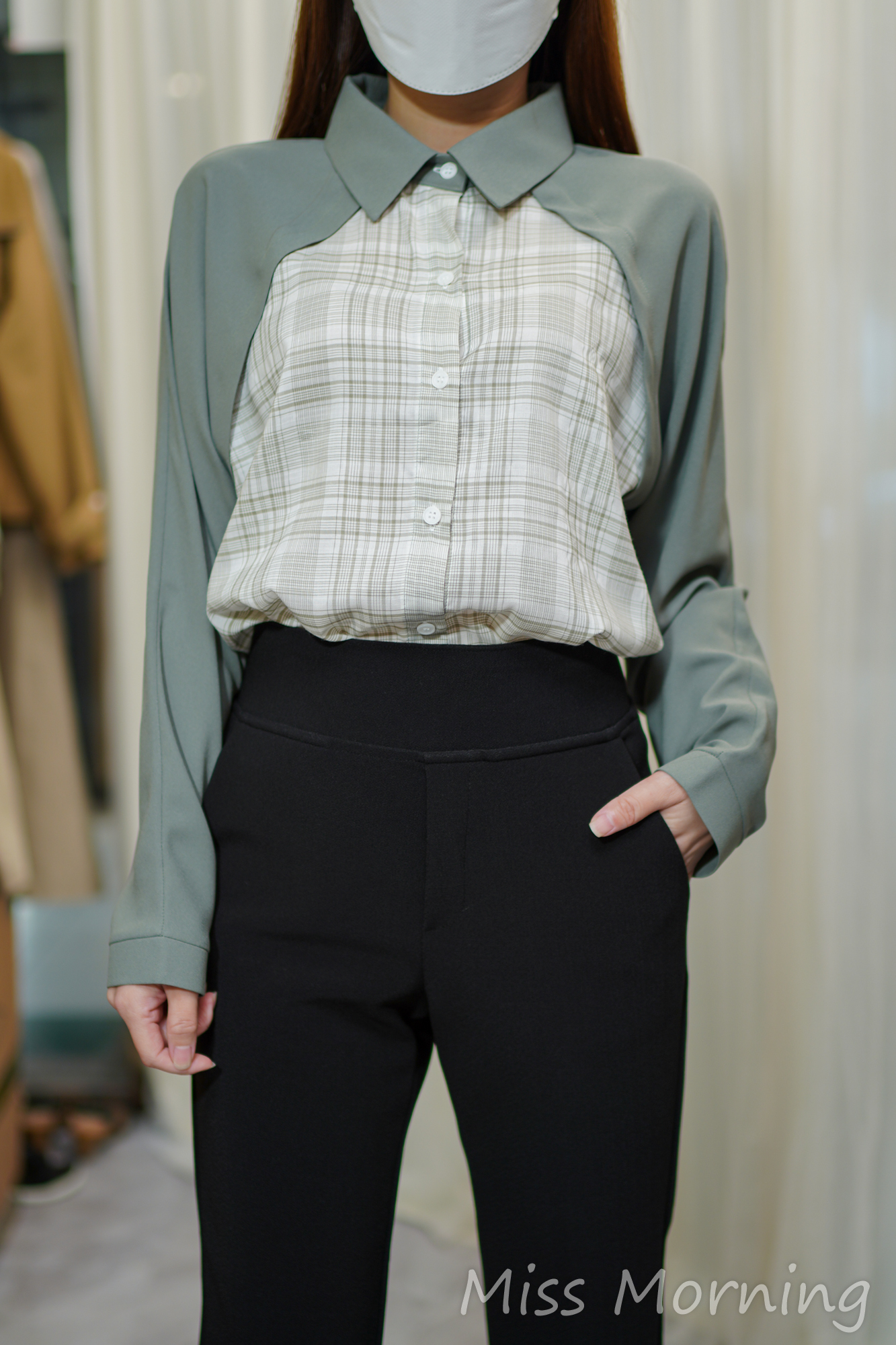 雪紡斗篷款上衣(14193)