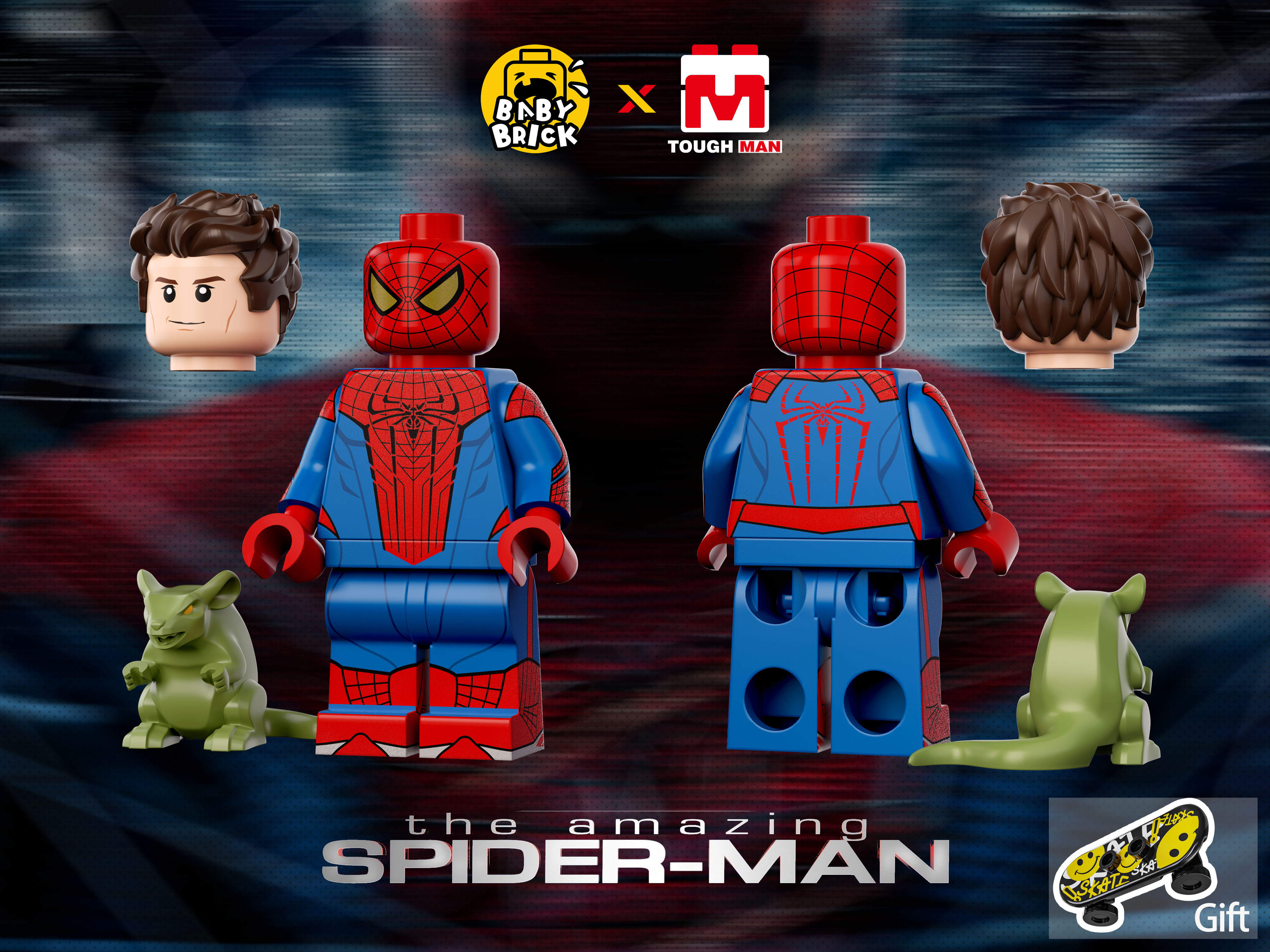 [Baby Brick x Tough Man][In Stock] The Amazing Spider Man [UVprinted]