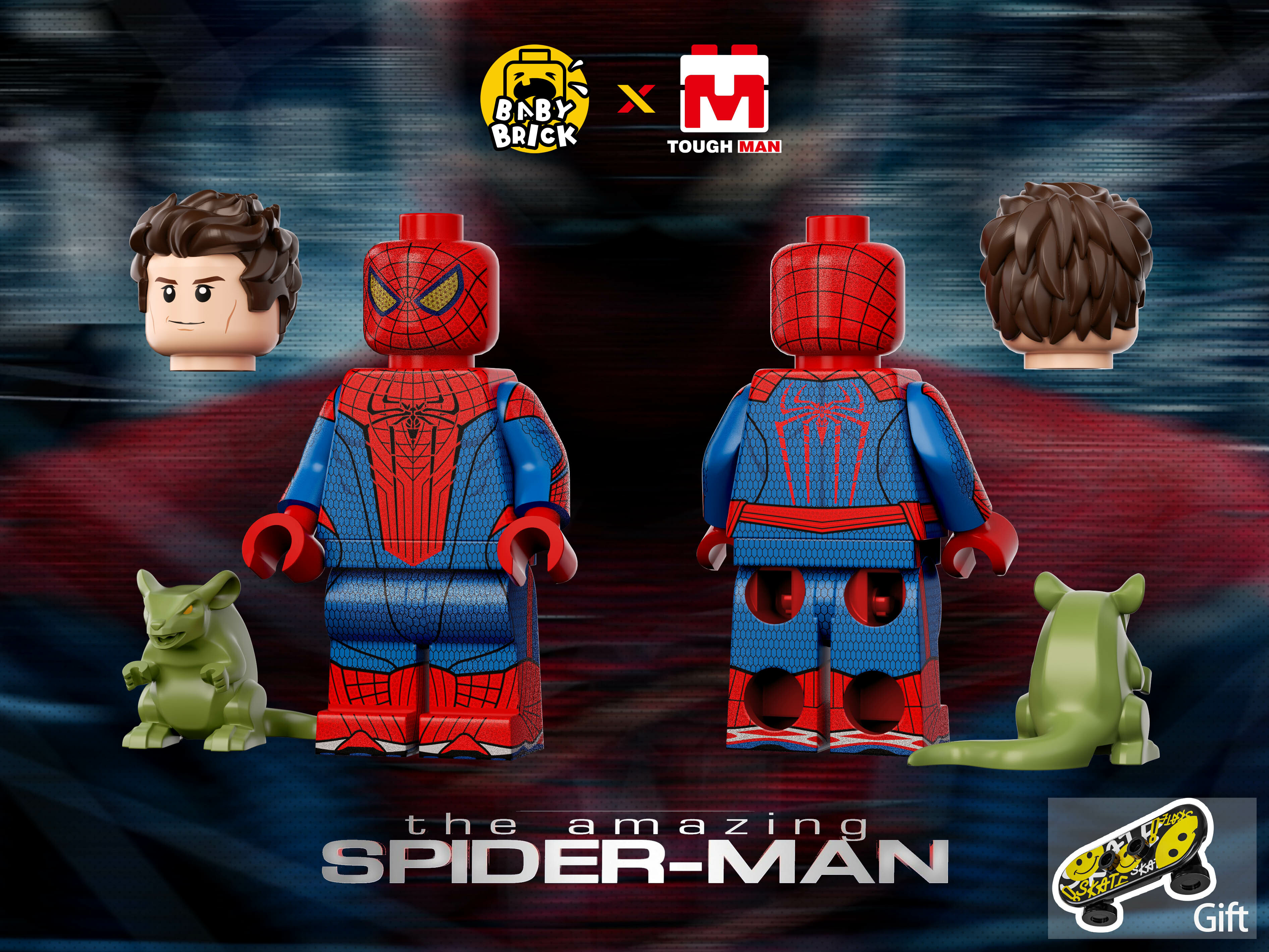 [Baby Brick x Tough Man][In Stock] The Amazing Spider Man [UVprinted]