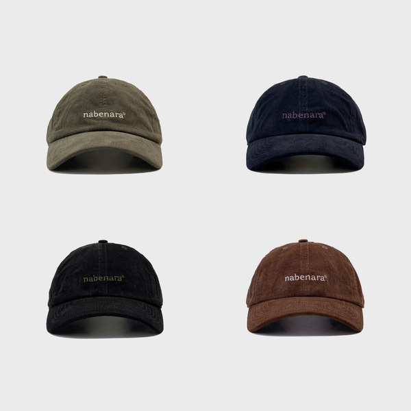 燈芯絨百搭刺繡字母帽