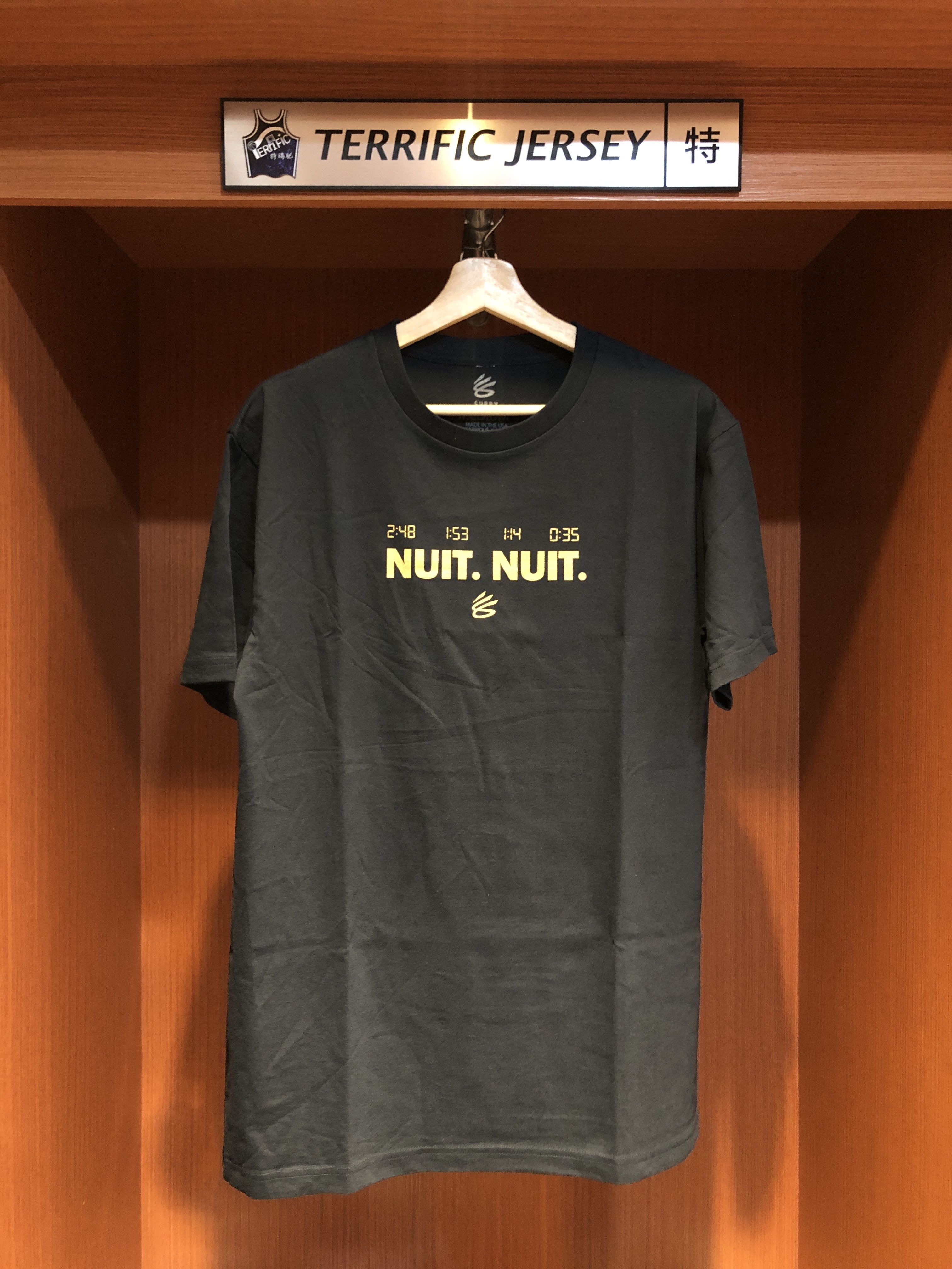 NBA短袖 Stephen Curry 巴黎奧運 美國隊 深藍金字短袖 Nuit Nuit / Night Night UA Curry Brand 全新