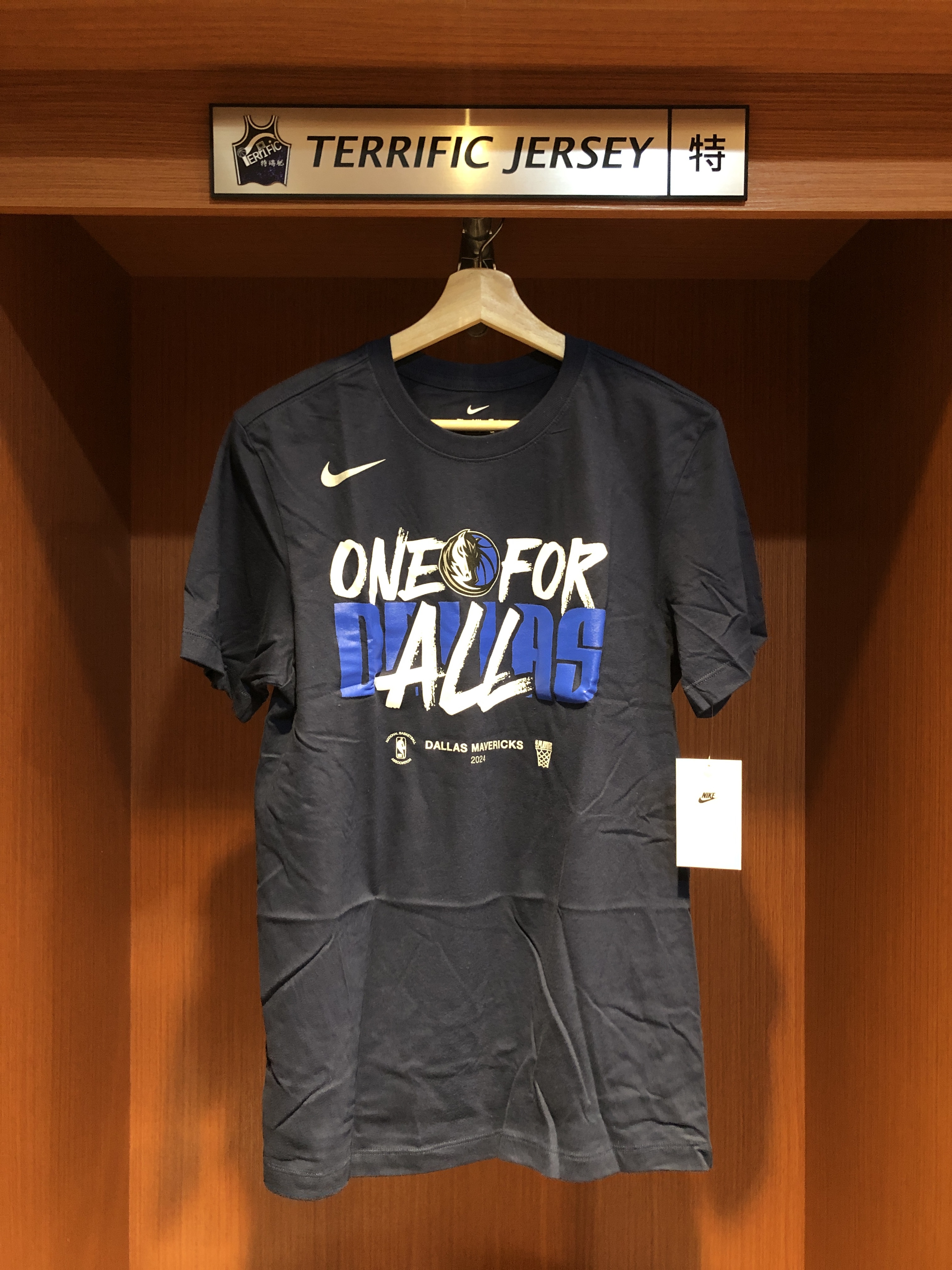 NBA短袖 Dallas Mavericks One For All 達拉斯小牛 季後賽 深藍 Nike Tee 棉質 全新