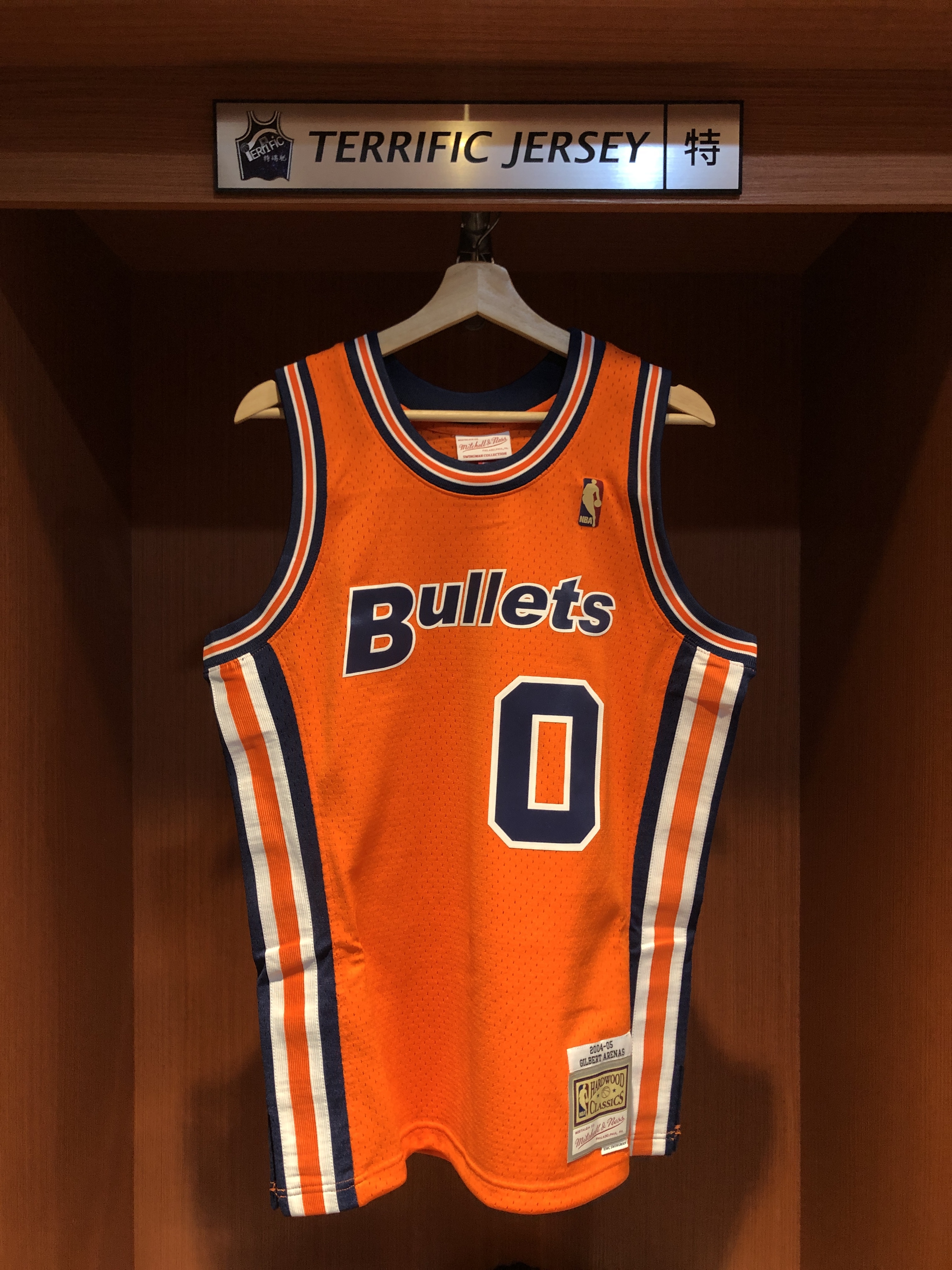 NBA球衣 Gilbert Arenas 華盛頓子彈橘 復古 04-05 M&N Swingman G2 球迷版 熱轉印 全新