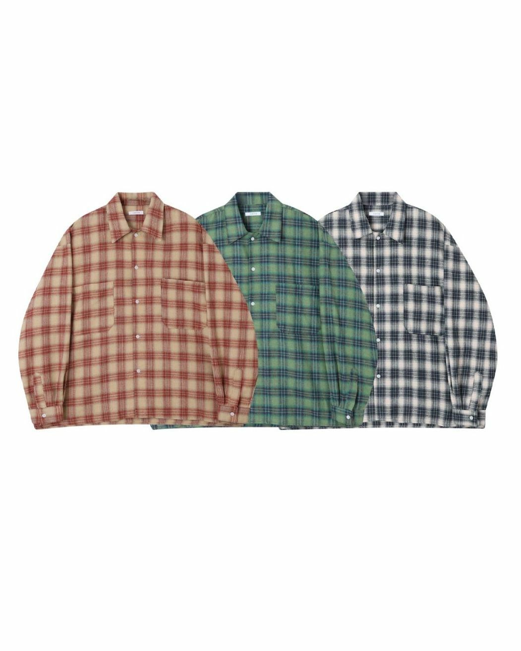 格仔長袖恤衫 COSTES-026S