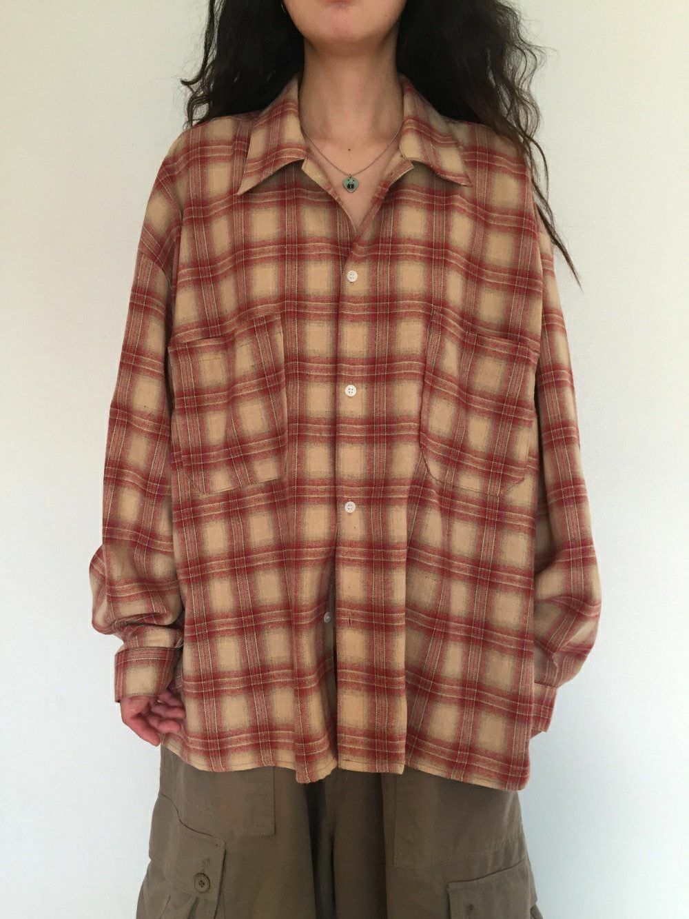 格仔長袖恤衫 COSTES-026S